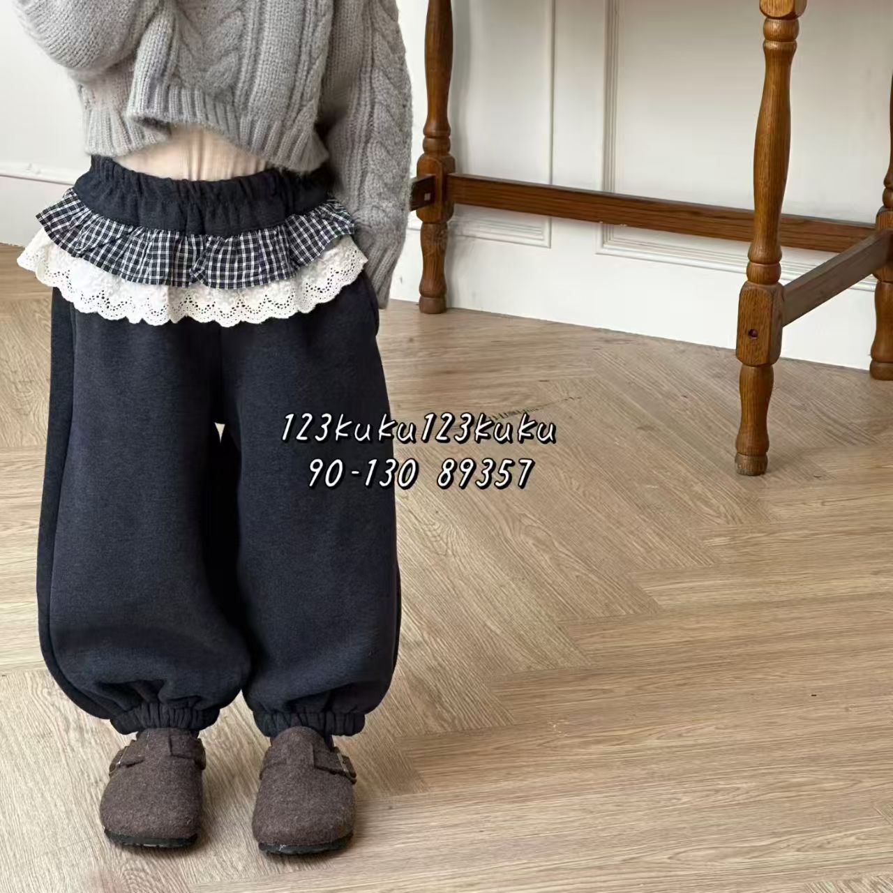 123KUKU羊驼绒屁帘卫裤