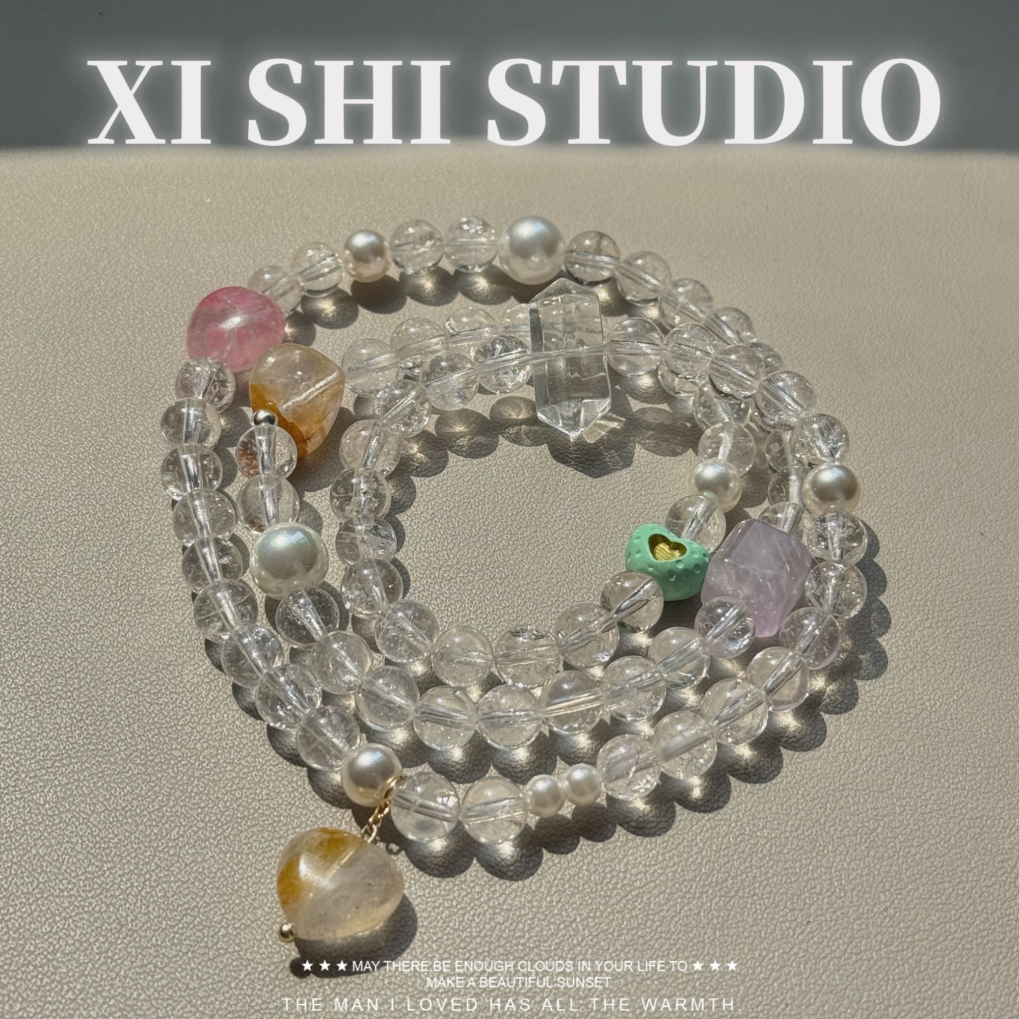 【喜饰原创】6mm白阿塞三圈手串 多样性发一