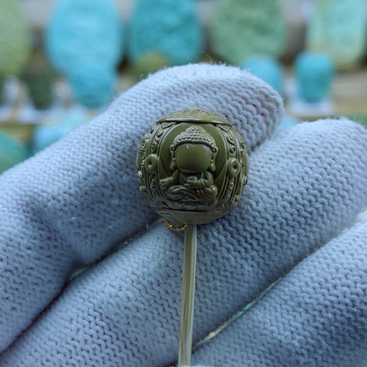 绿松石未镶嵌珠宝奇石16.5mm