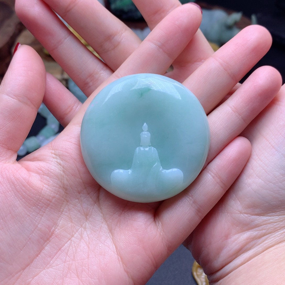 定制翡翠未镶嵌无**神翡翠