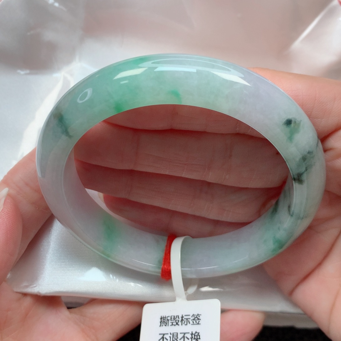 翡翠手镯未镶嵌58.5圈