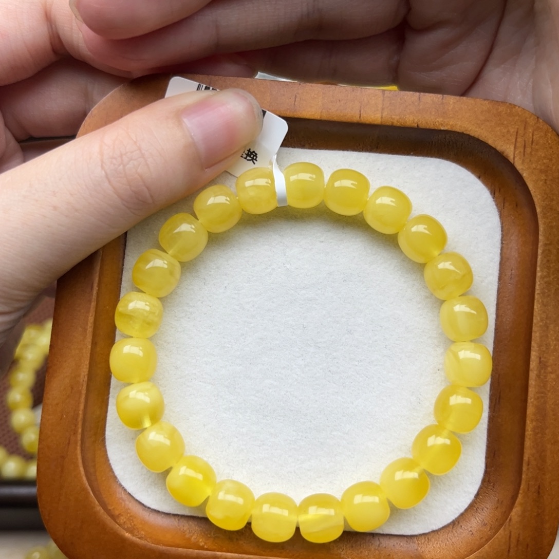 蜜蜡未镶嵌珠宝奇石9mm