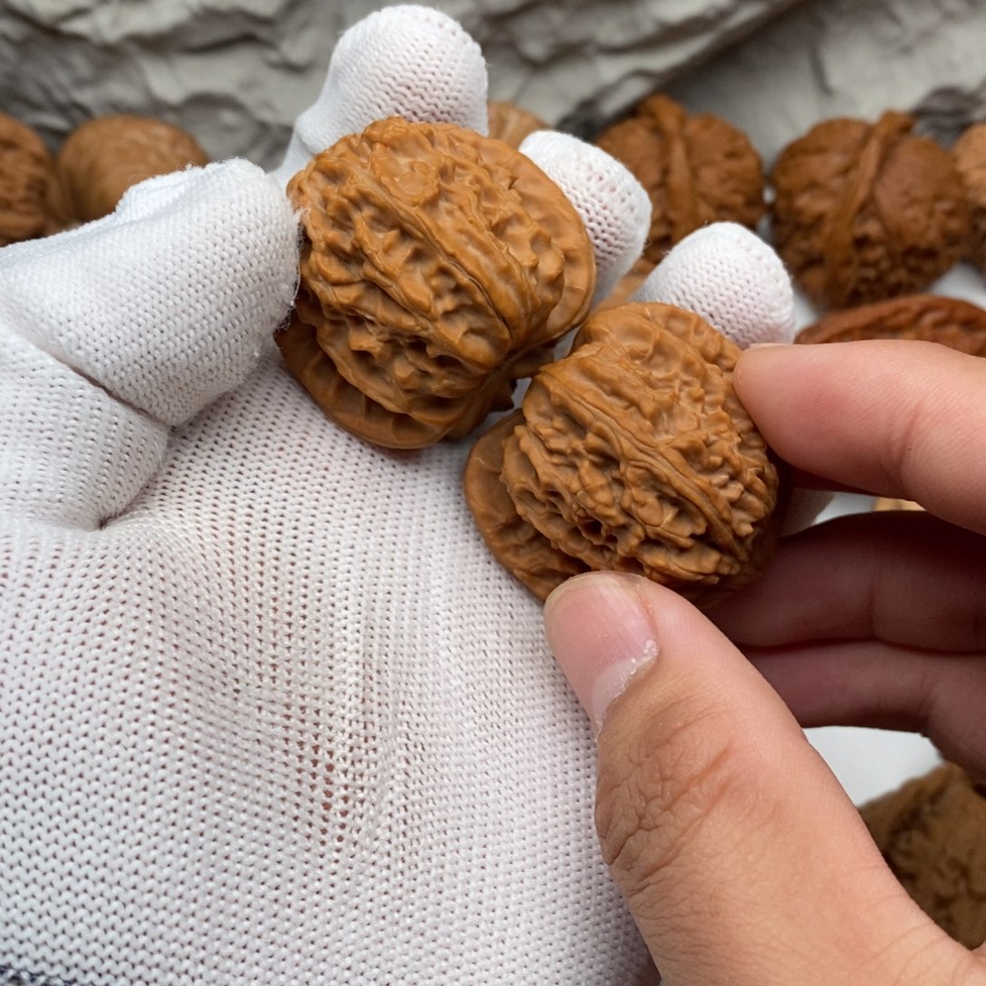 吊坠文玩核桃白狮子