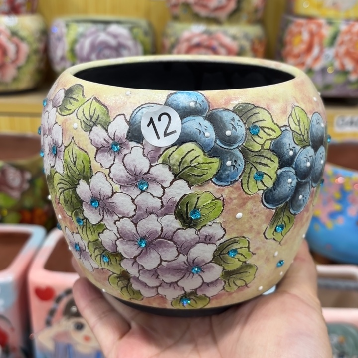 内口，10.5高10.5左右，精工花盆