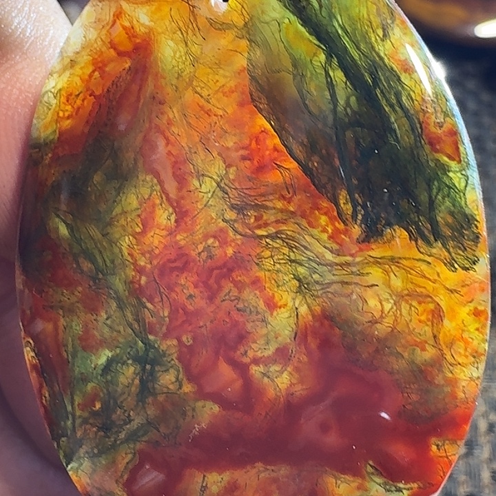 捕***风玛瑙/玉髓未镶嵌颈饰