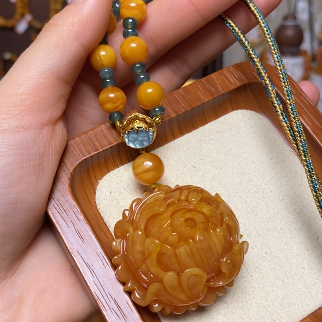 【闪购商品】蜜蜡颈饰未镶嵌项链
