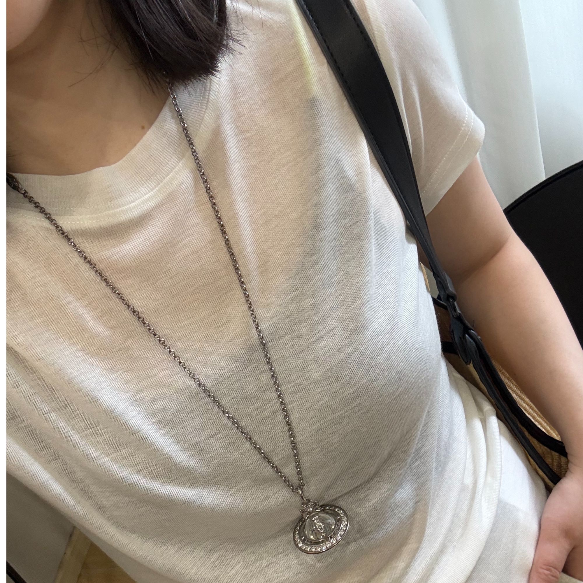 【衫度服饰】新款天丝羊毛纯色灵魂面料正肩短袖百搭显瘦圆领T恤