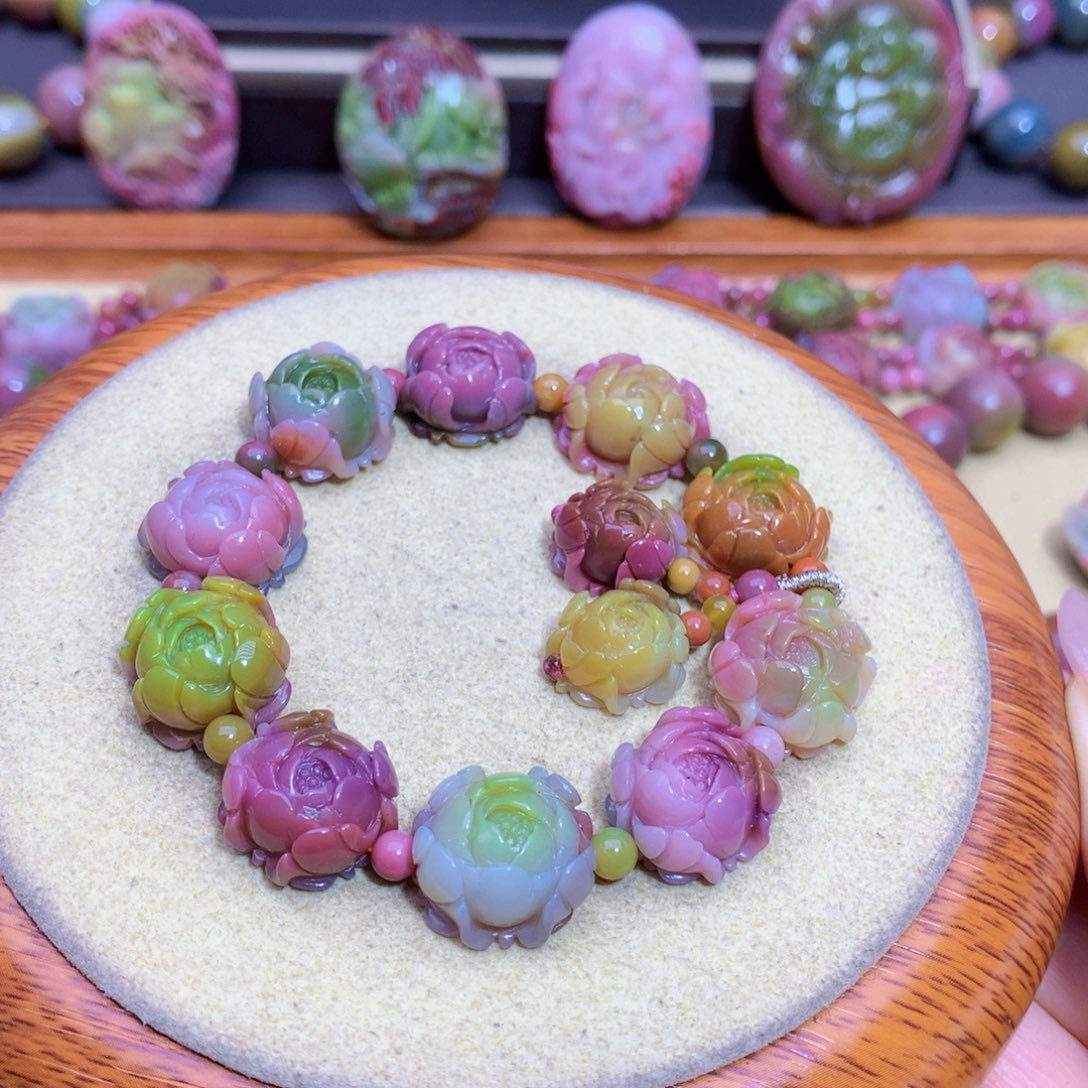 手链玛瑙未镶嵌盐源