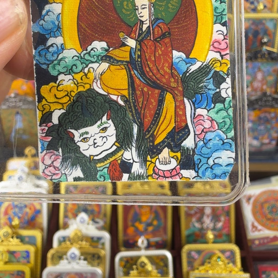 吊坠纯手绘地藏王菩萨