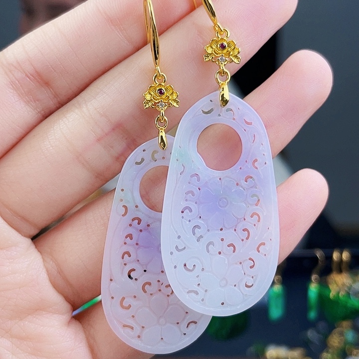 翡翠耳饰未镶嵌饰品