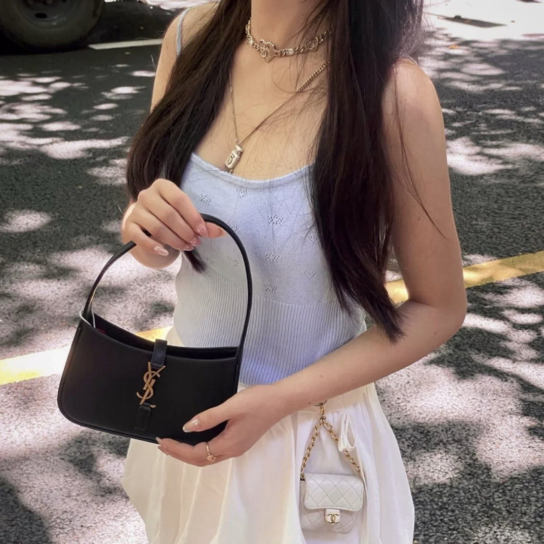 95新 YSL/圣罗兰 多宝二奢/75112/mini腋下包 22年