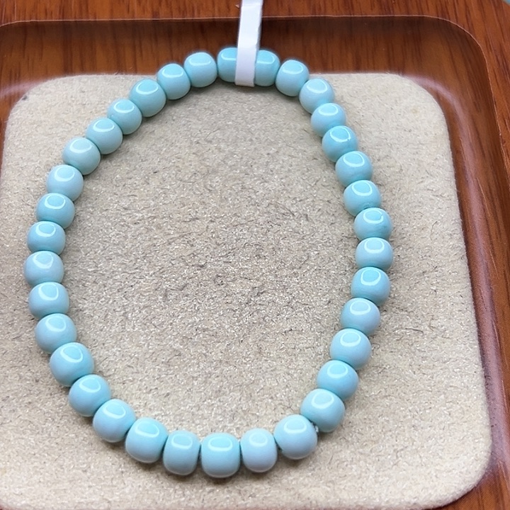 未镶嵌绿松石手链我**i