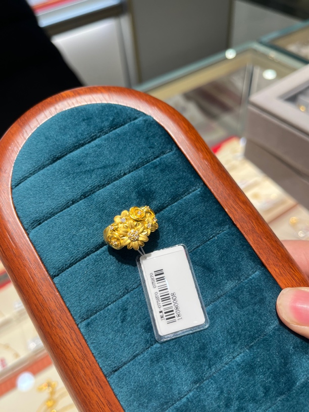 足金999繁花戒指