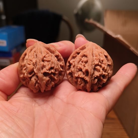 道***然吊坠文玩核桃红灯