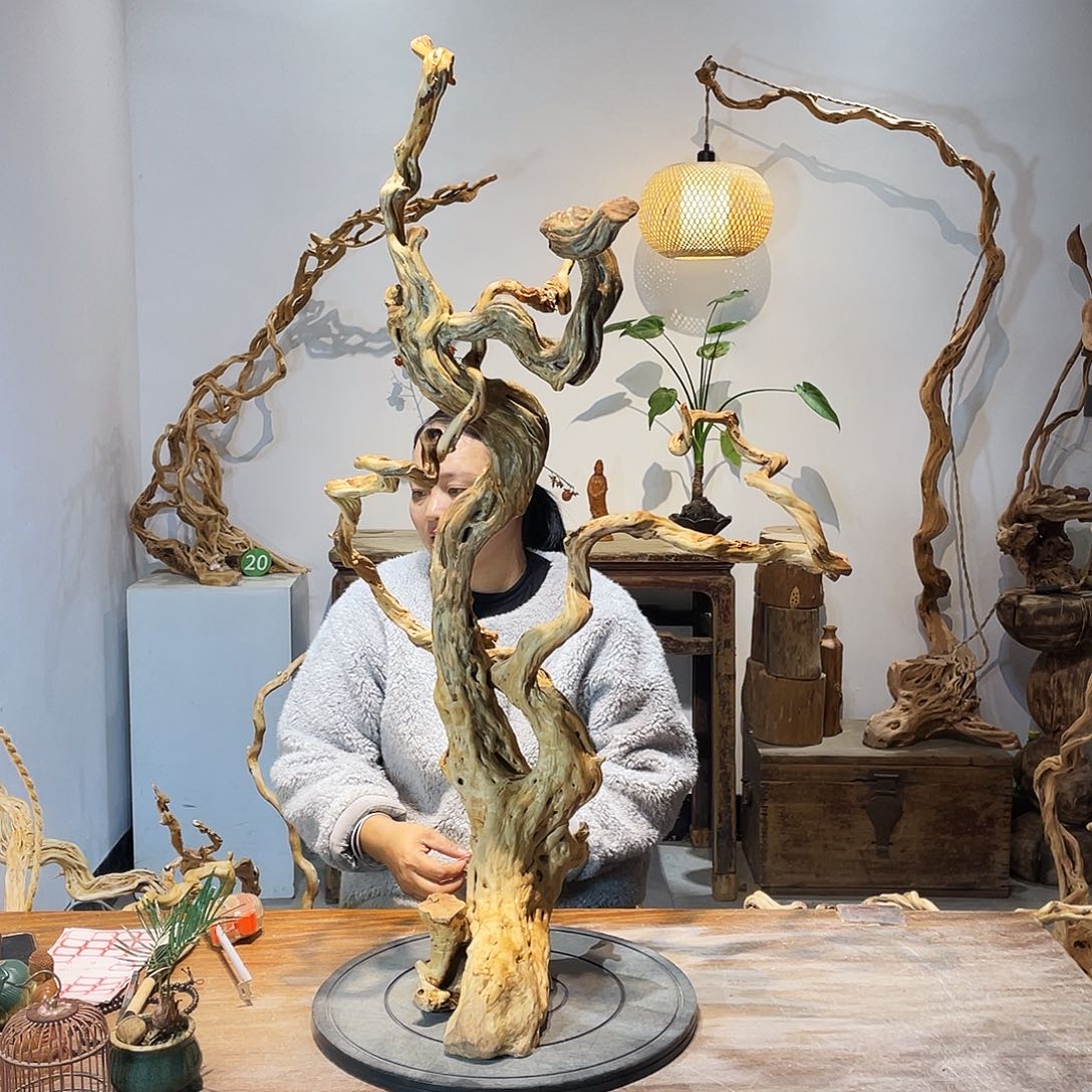 三***也天然根雕陶制艺术品