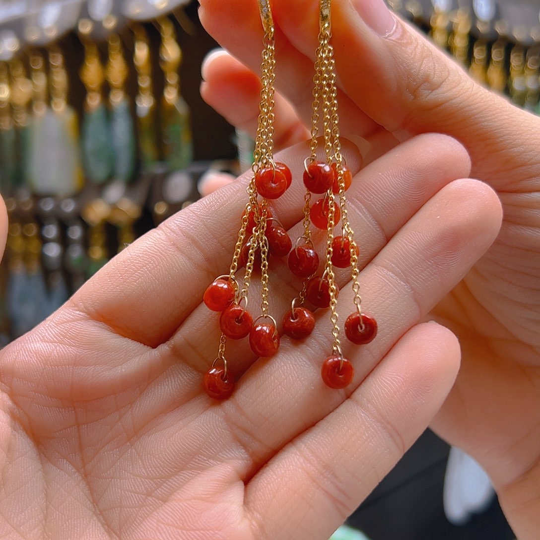 未镶嵌翡翠耳饰翡翠