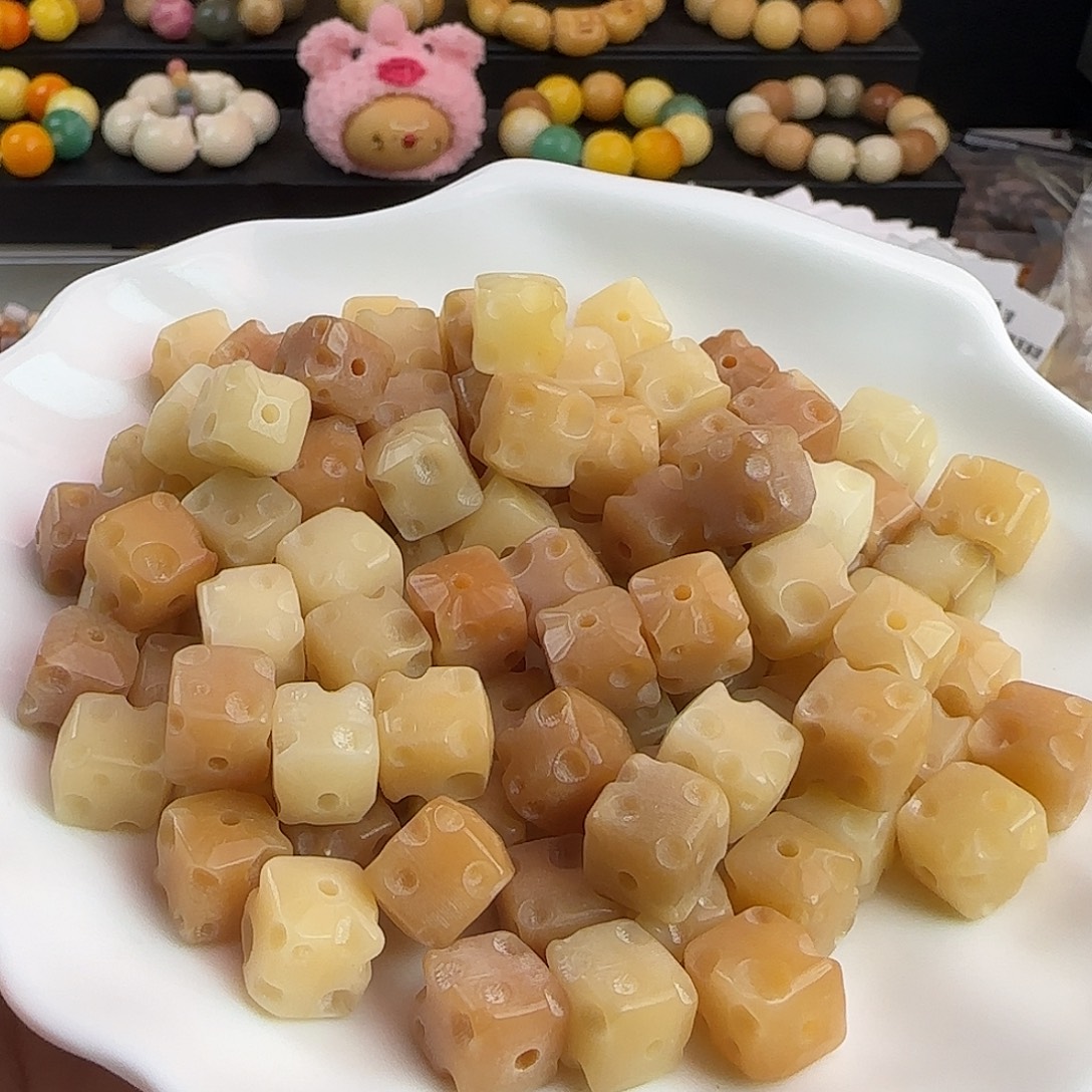 菩提根/象牙果吊坠卡11奶黄奶酪30颗