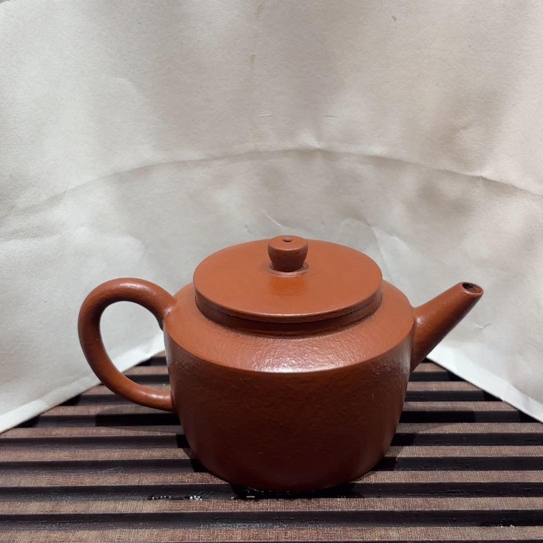 茶壶紫砂朱泥 80年代 全手 德钟 100CC