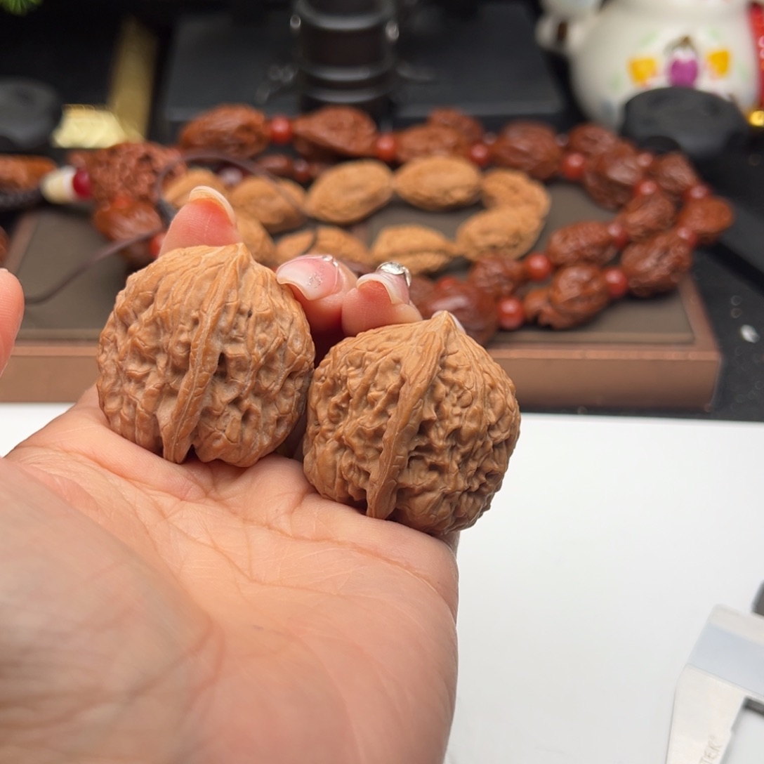 文玩核桃把件金钱豹34