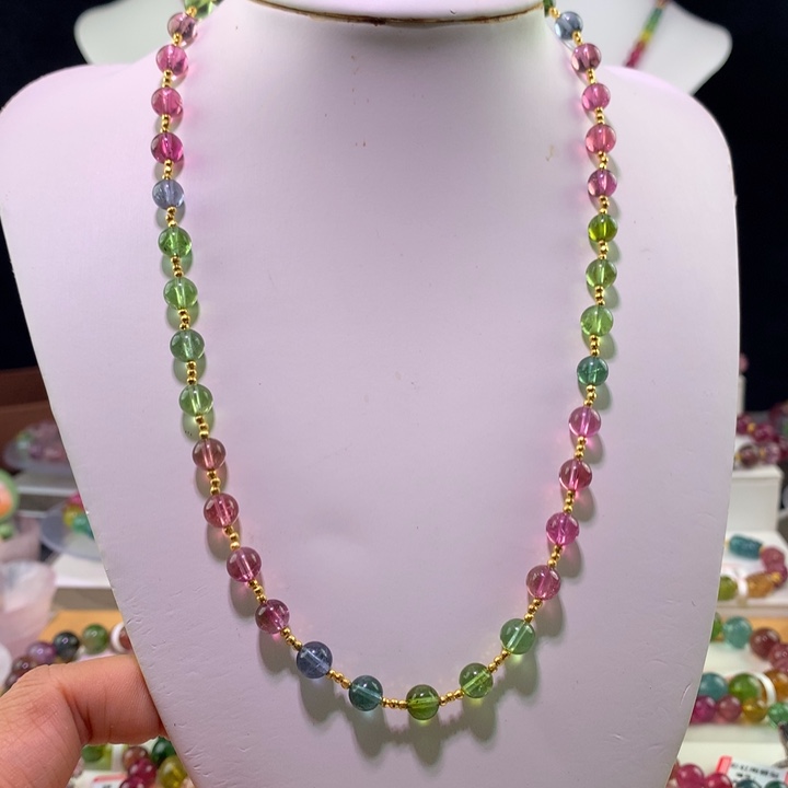 双色碧玺手链未镶嵌