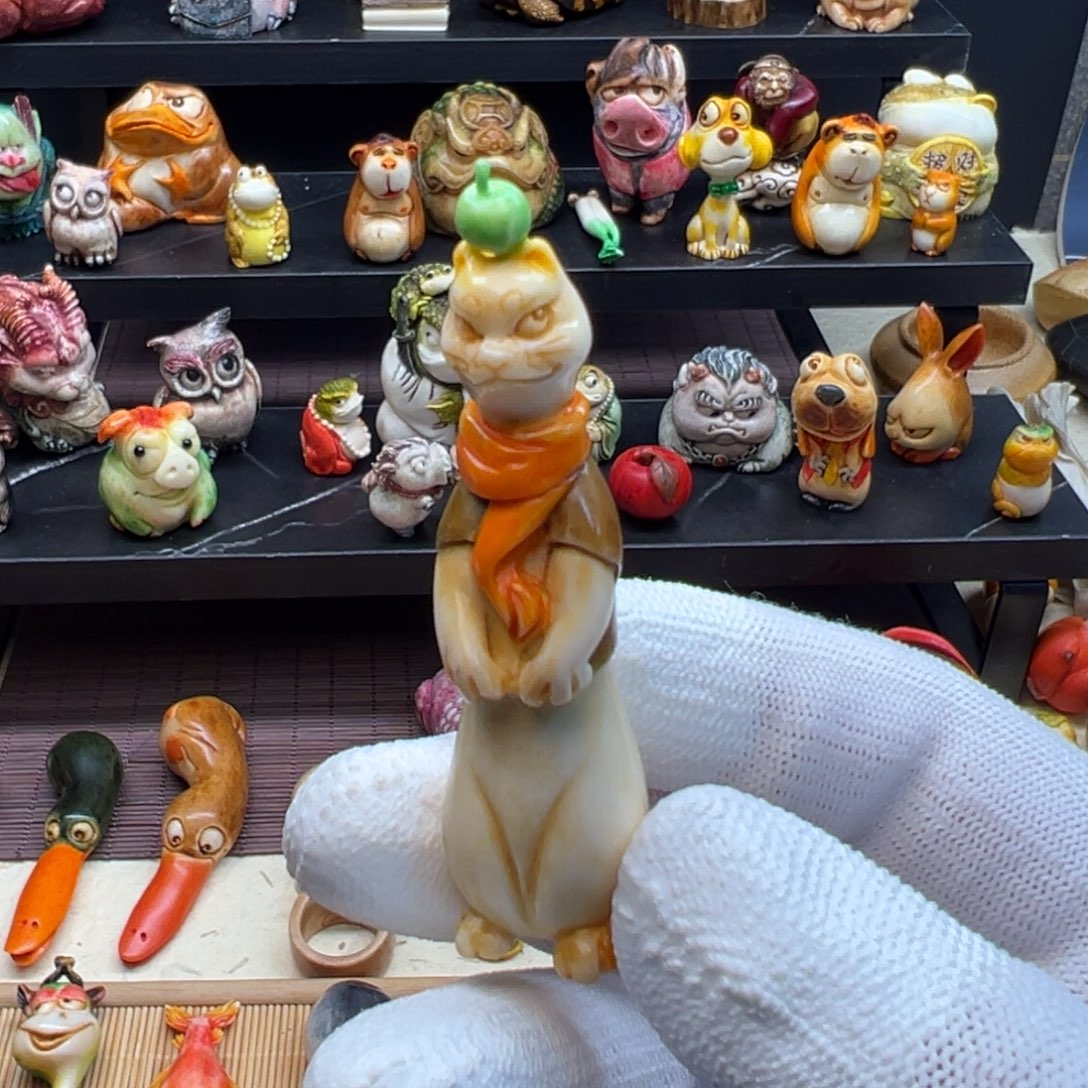 用***8竹杨东方老师雕刻创意猫