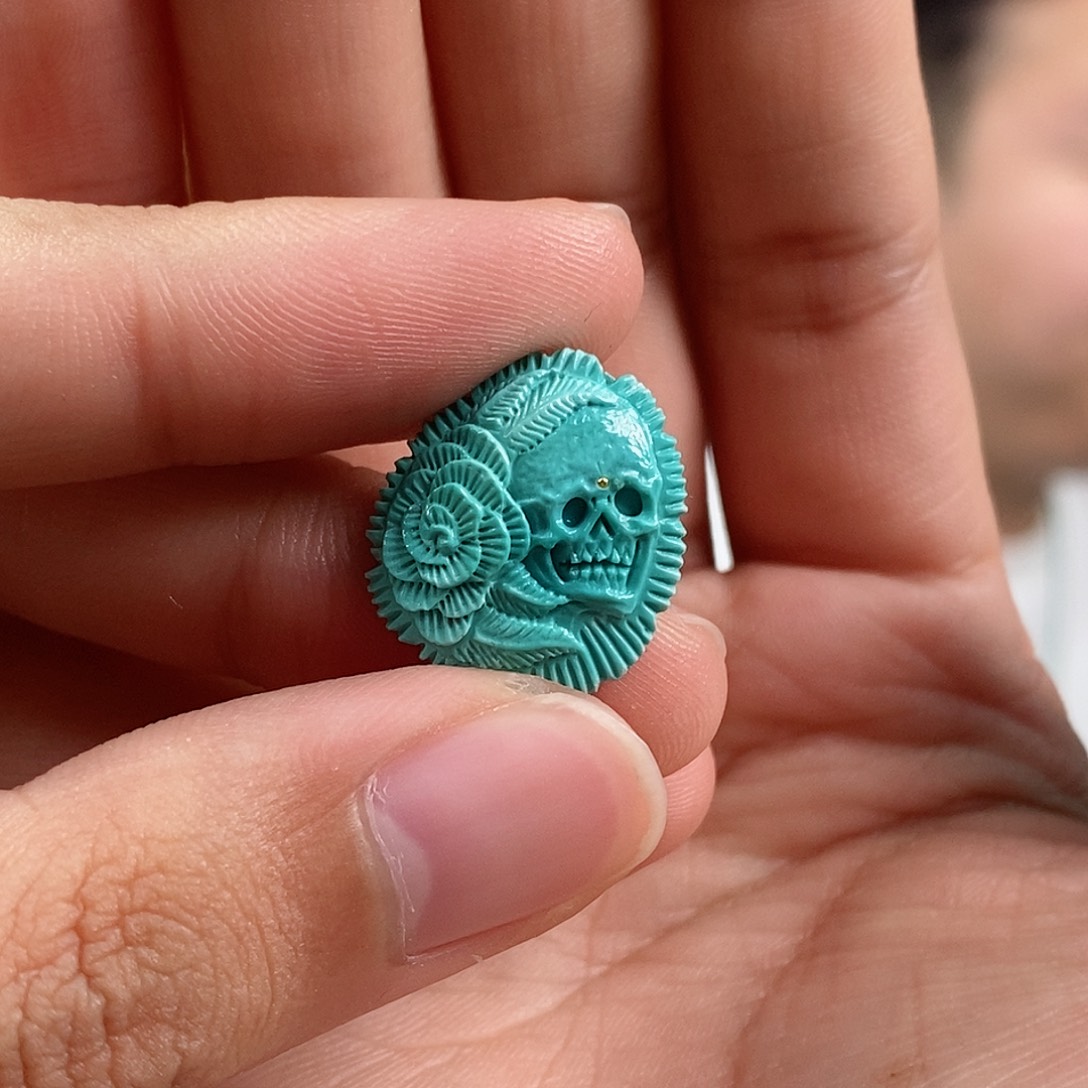 绿松石珠宝奇石未镶嵌