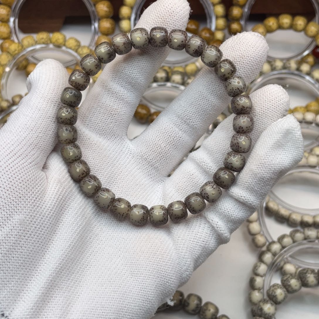 星月菩提手串七**·8×7黑冰大眼睛A13