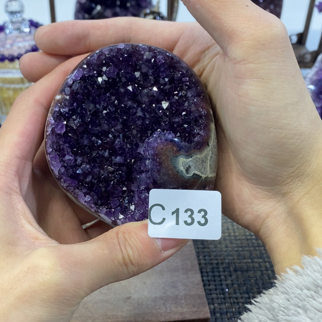 紫晶摆件摆件未镶嵌