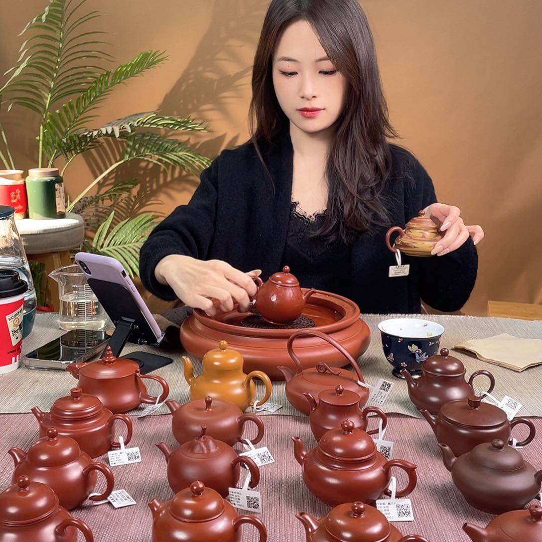 想**狗潮州全手工手拉壶