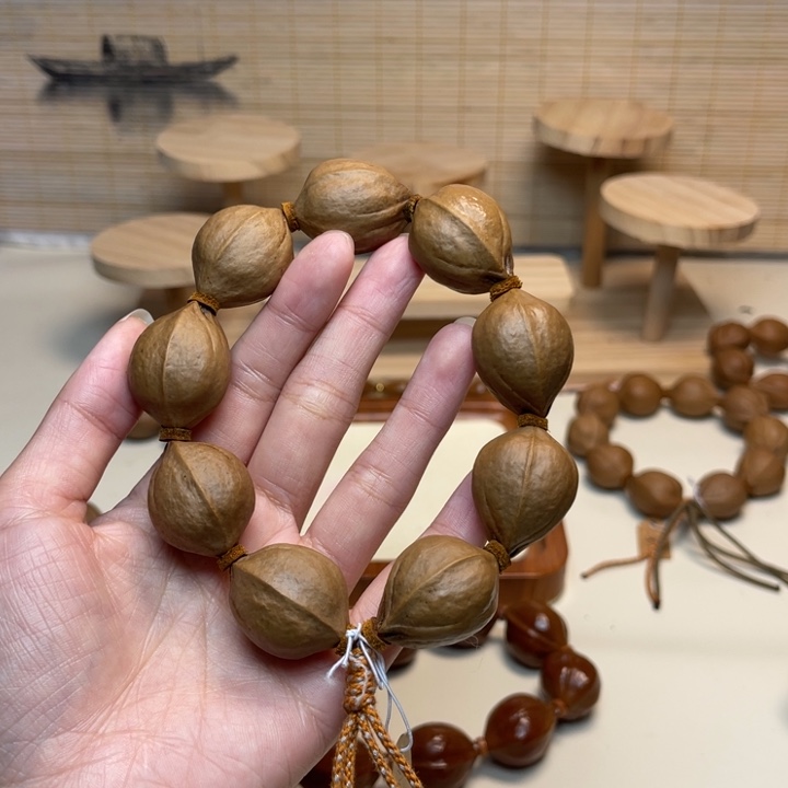 宝***宝手串/手链橄榄核22.29精品梅林铁核