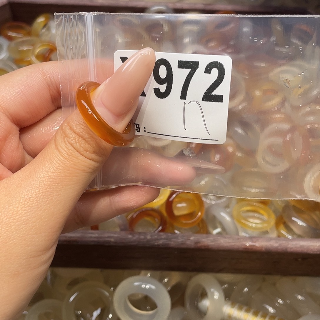 玛瑙/玉髓未镶嵌戒指972