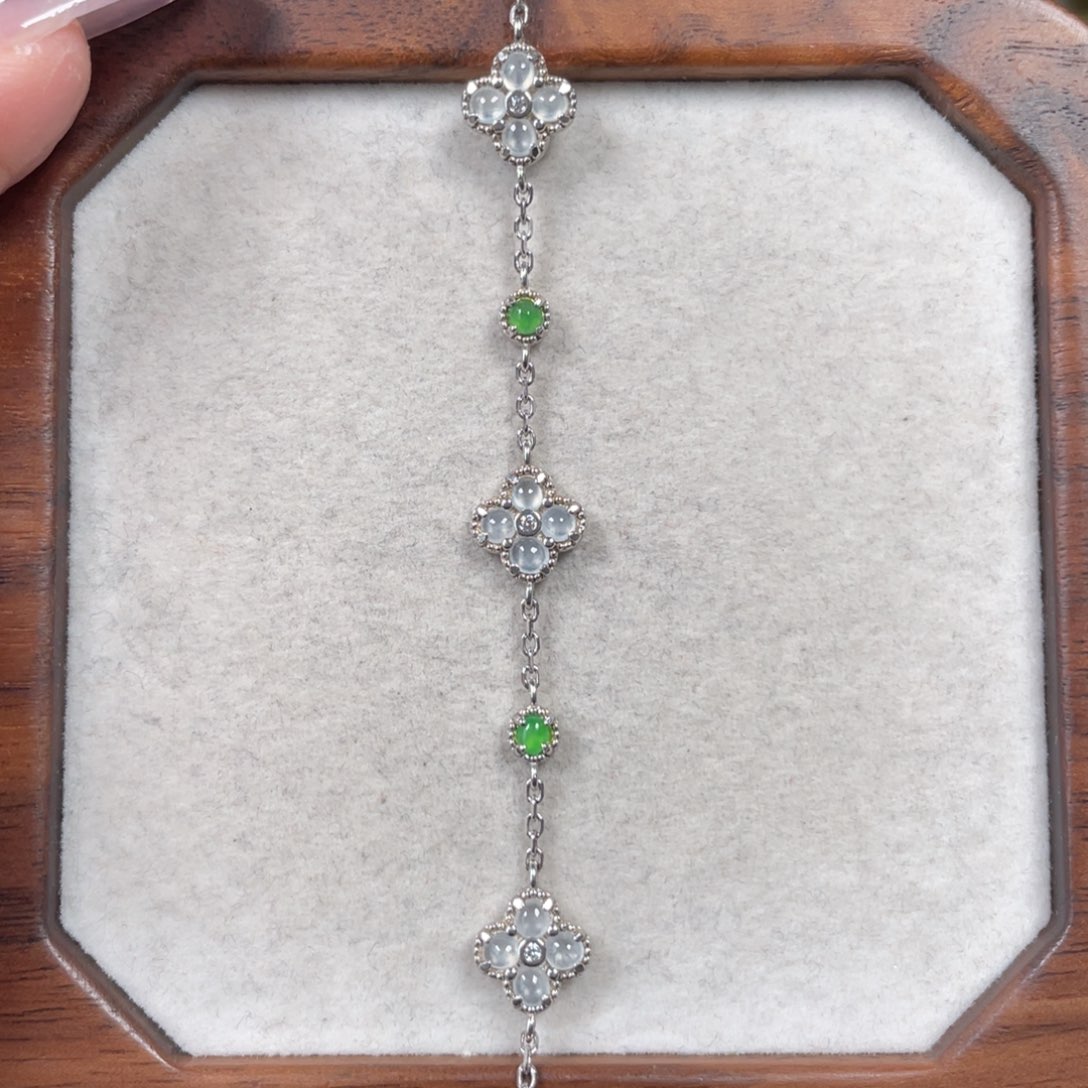 翡翠手链银S925镶嵌零****.245800