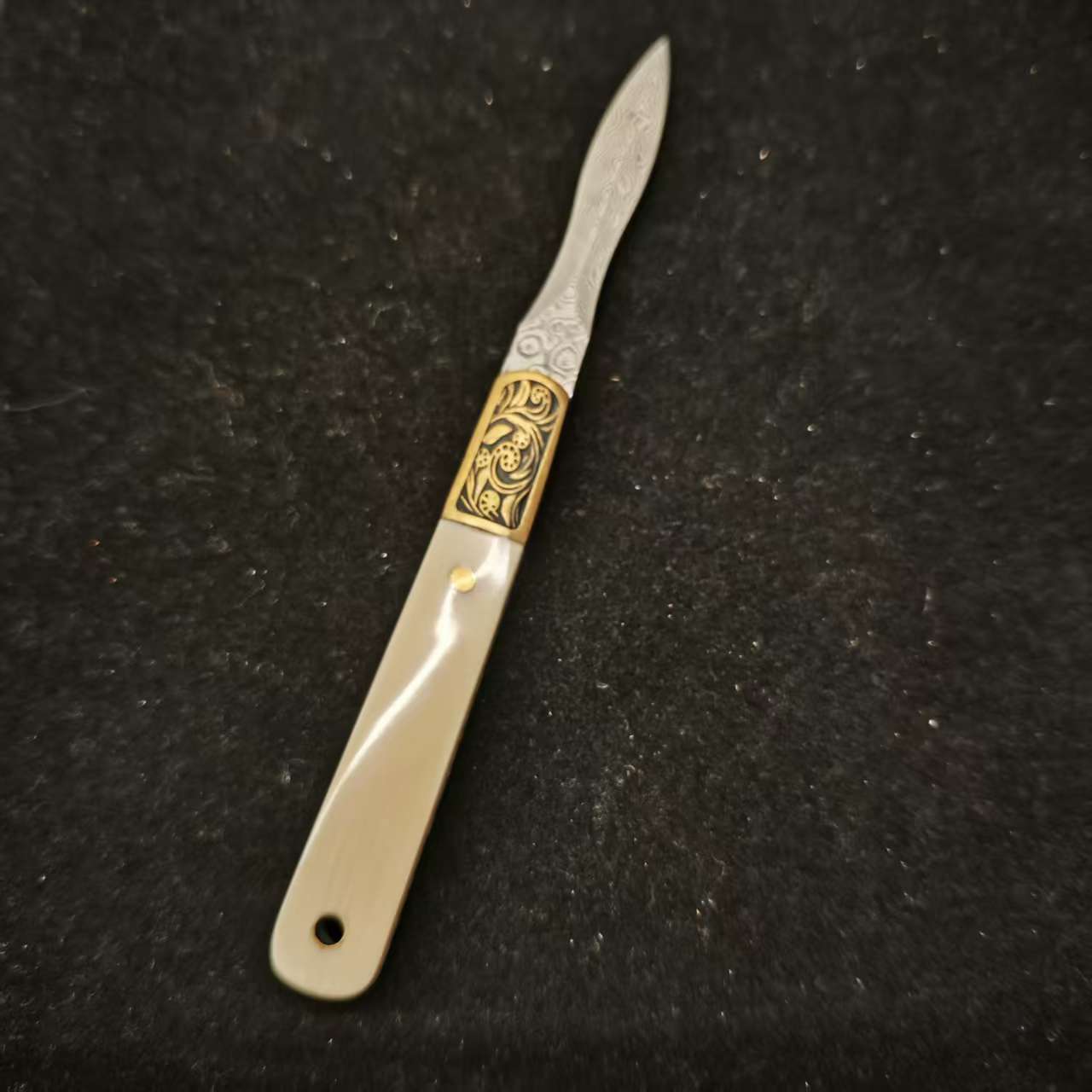 A00396茶刀猛犸牙工艺品