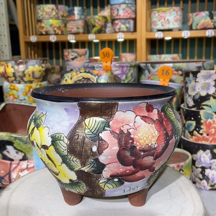 红陶景德镇艺术手绘作品