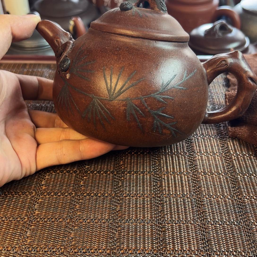 茶壶紫砂宜兴原矿紫砂壶400毫升容量