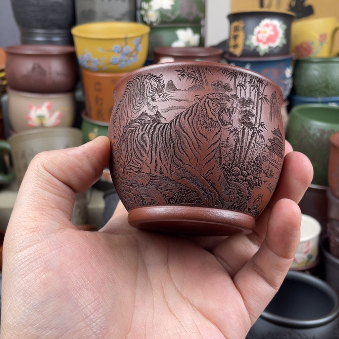 紫砂茶杯紫砂茶杯