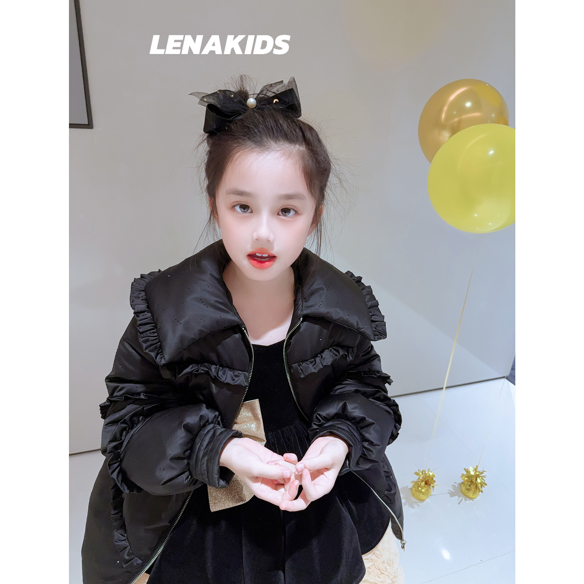 【P】MOANA 【高充绒·新国标90白鸭绒·花边重工羽绒服】24111304