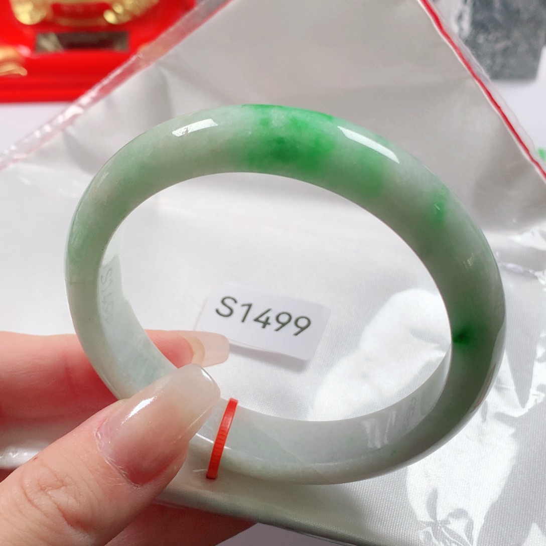 未镶嵌手镯翡翠天然翡翠手镯s1499