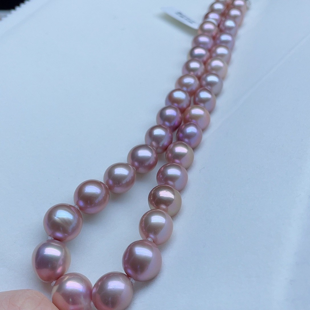 淡水珍珠颈饰银S925镶嵌深