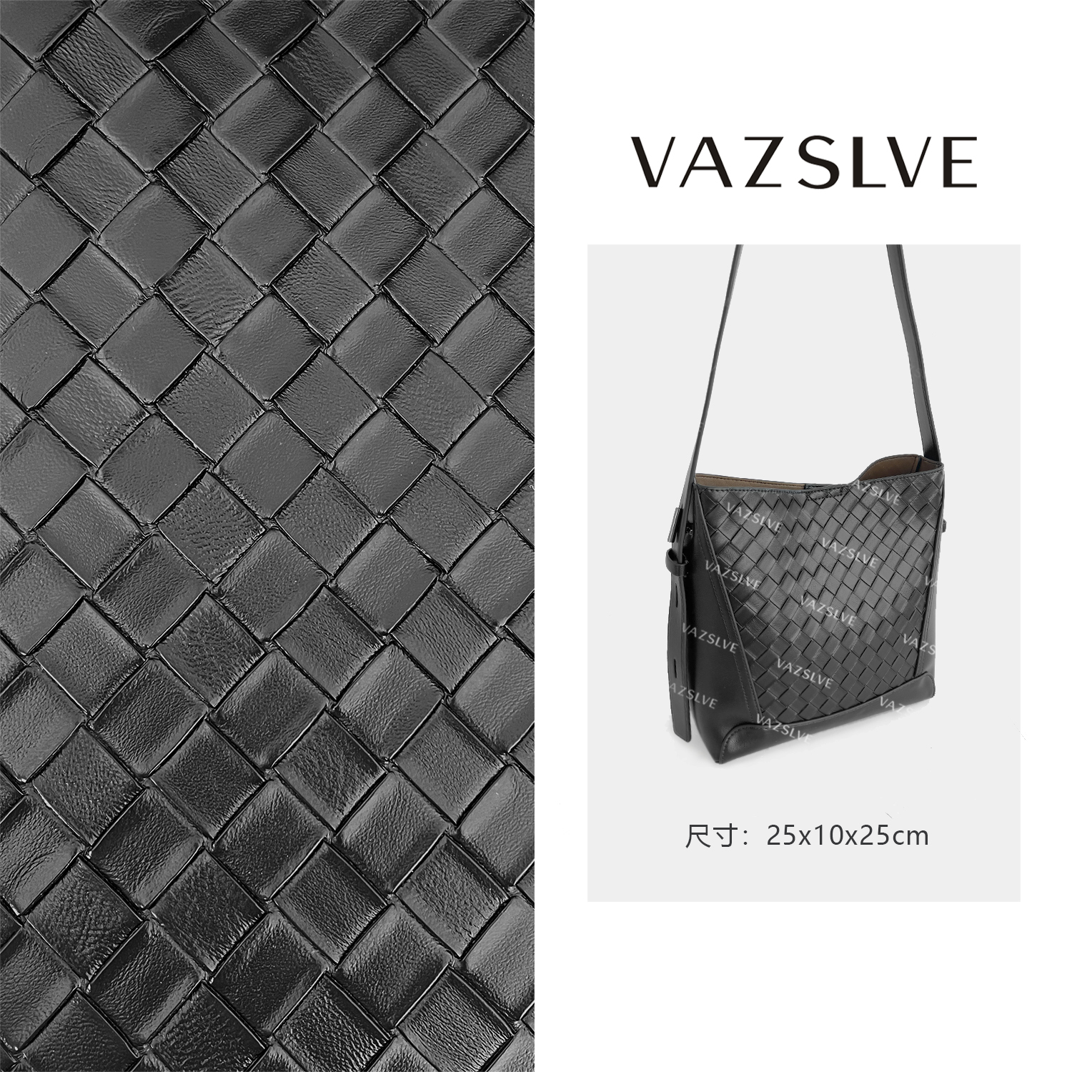 VAZSLVE/原创设计GQ-2999-经典黑 秋冬新款轻奢小包