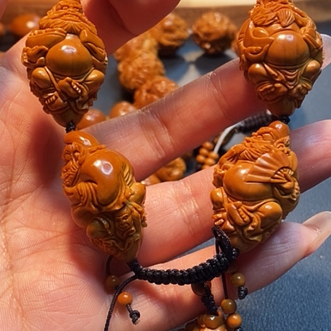 橄榄核手串/手链清**月橄榄雕