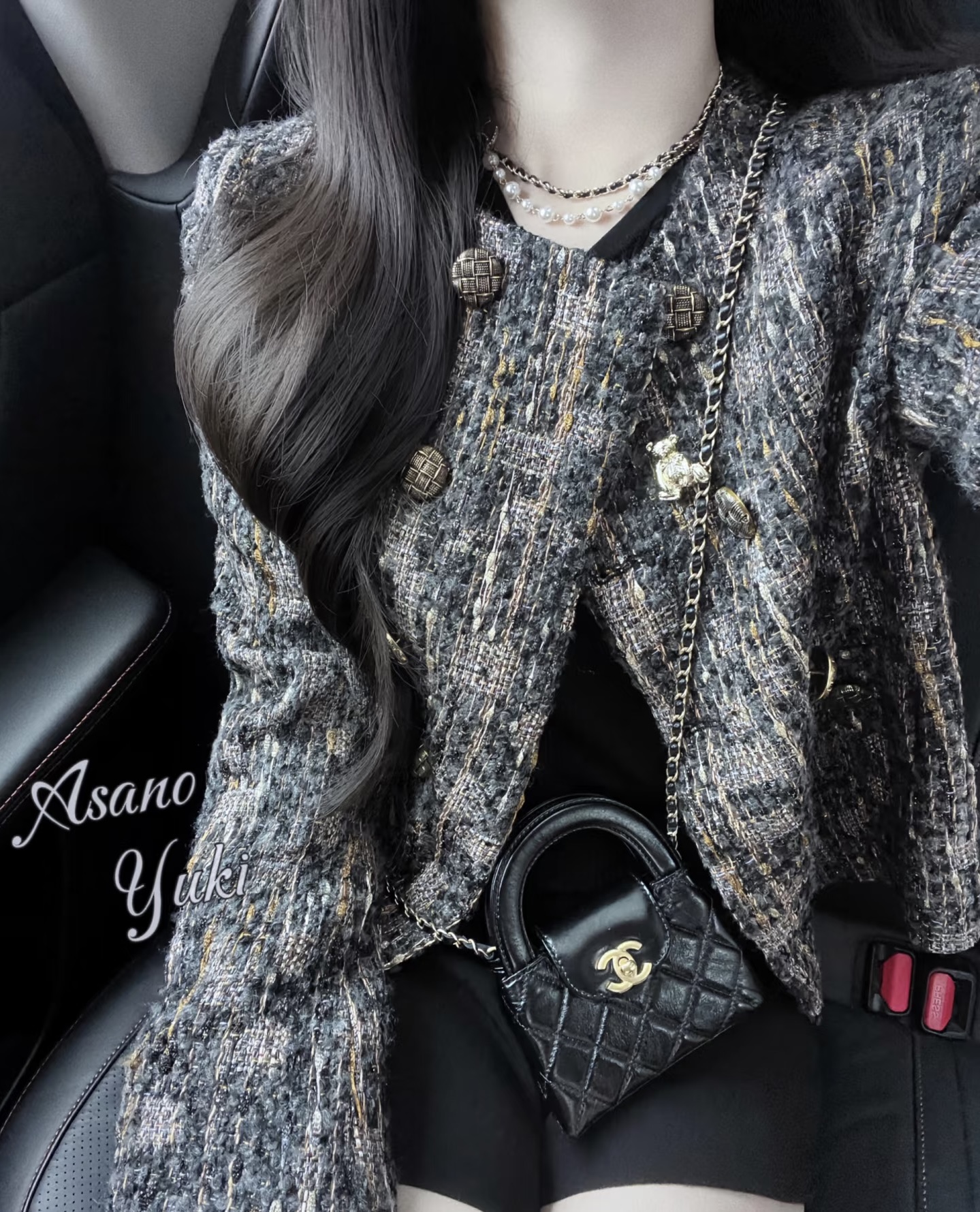 女小香风短款单排扣纯色短外套上衣