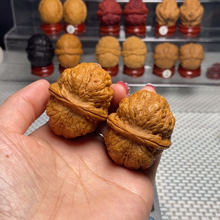 文玩核桃把件8黄金蟒