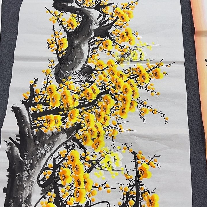 竖款晚上好呀……山水作品喜欢吧