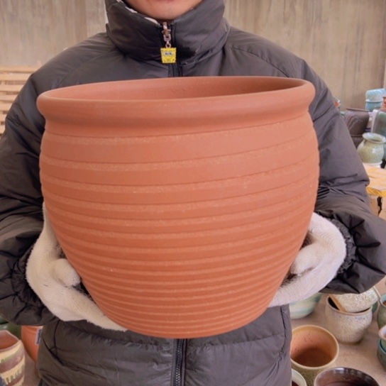 紫砂花盆高25口29————