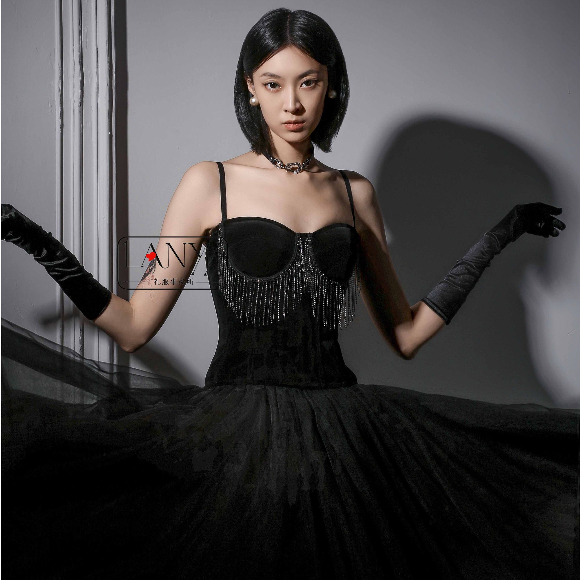 LANYI岚怡壹派对女王气质性感鱼骨胸衣（仅胸衣不含其它）