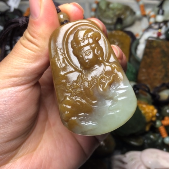 和田玉未镶嵌挂件