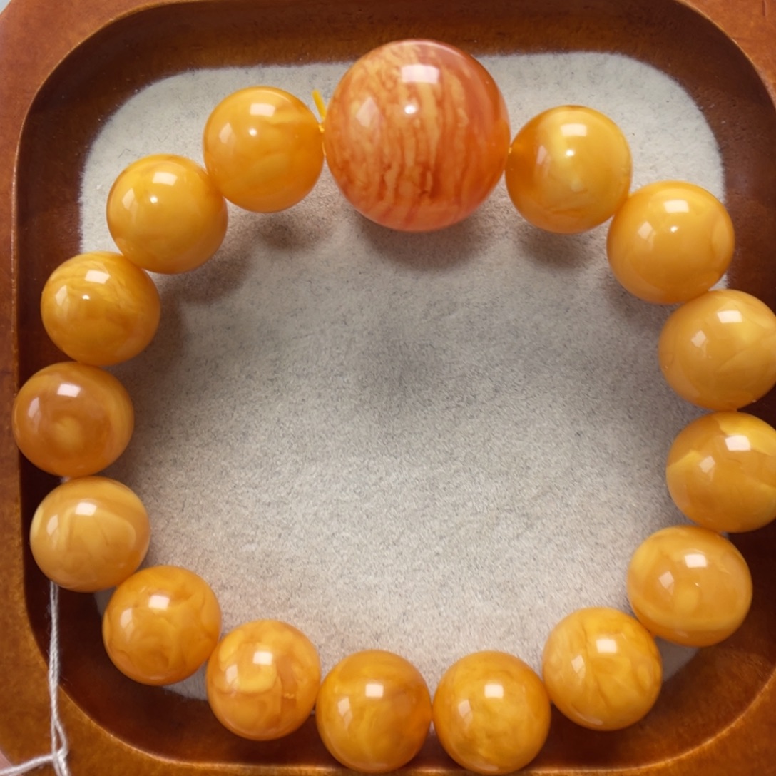 蜜蜡未镶嵌手串蜜蜡
