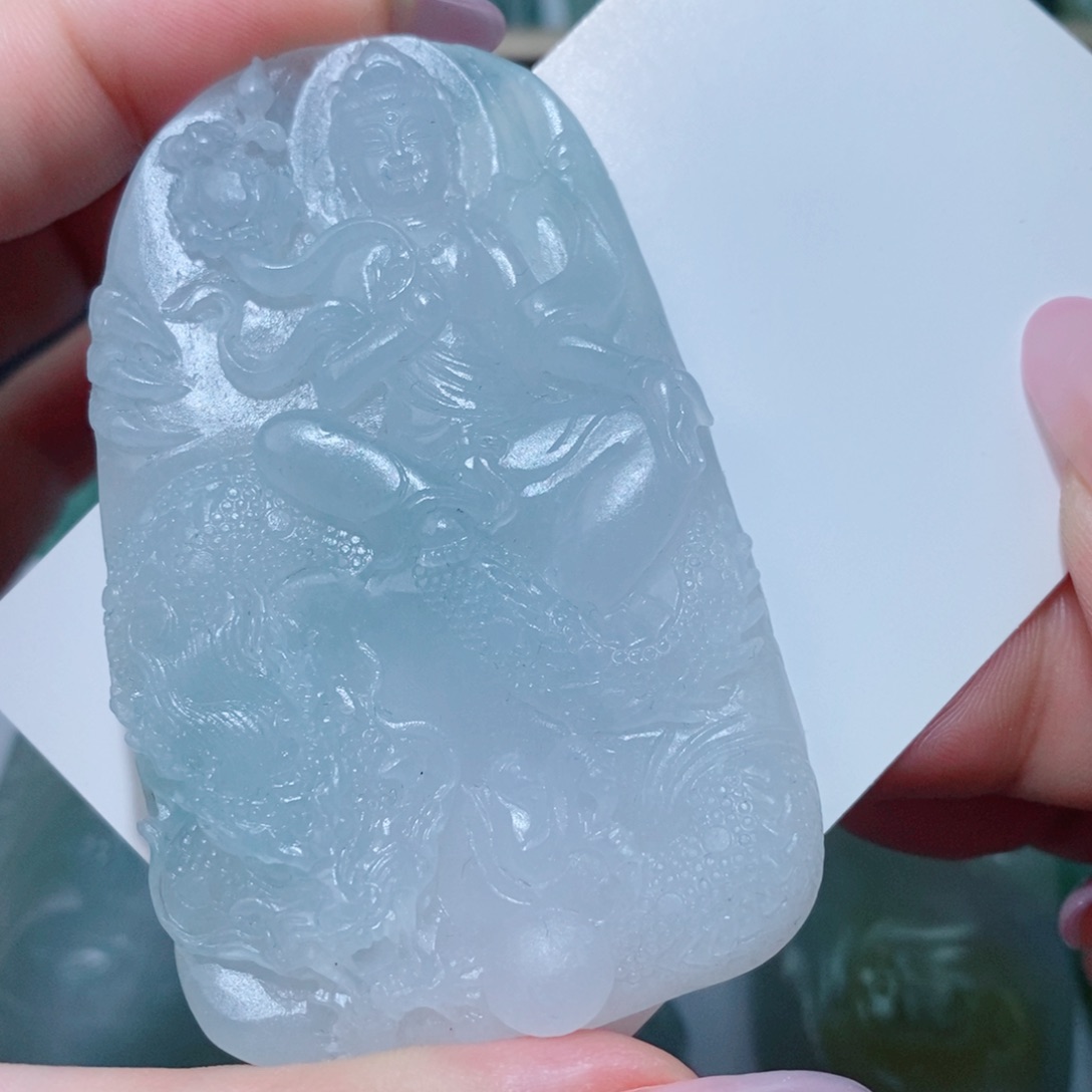 定制翡翠未镶嵌吊坠