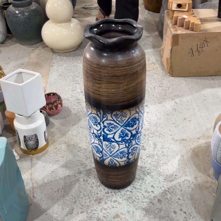 瓶高度60厘米口径14厘米微瑕捡漏划痕低温瓷